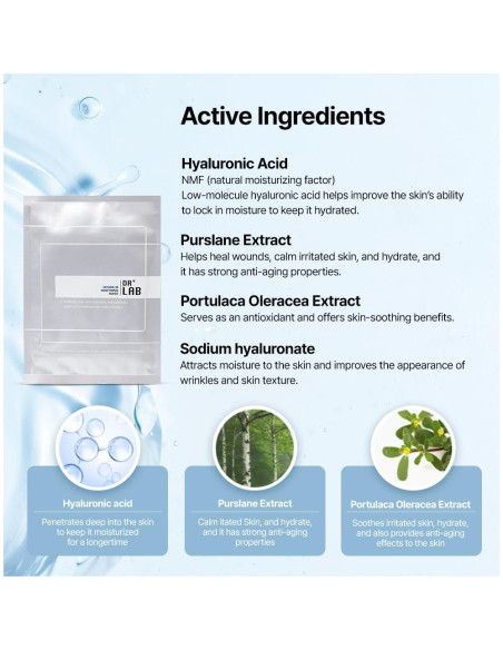 Mascarilla Facial Calmante Hydra-15 Ancors 5 Piezas Hidratante