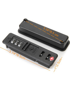 Candado de Equipaje Zoofen TSA 3 Dígitos ABS 9.5x2.5cm 2