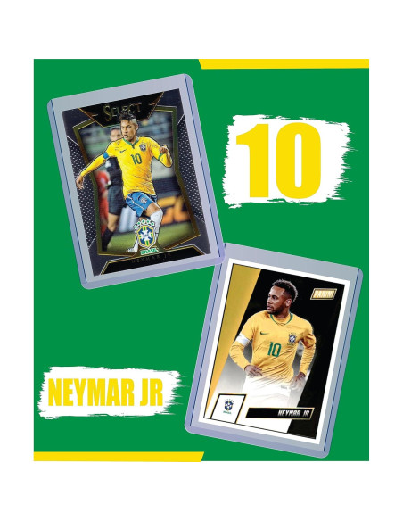 Paquete de 5 Tarjetas de Fútbol Neymar Jr. Auténticas