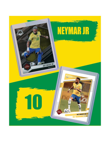 Paquete de 5 Tarjetas de Fútbol Neymar Jr. Auténticas