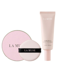 Dúo Crema Tonificante Rosa Durazno y Base Cushion Glow