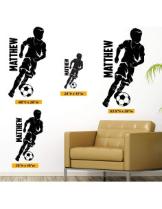 Calcomanía de Pared Personalizada Fútbol Infantil - Dribleo 2