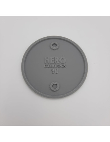 Bases Plásticas Grises para Miniaturas HERO 4x80 mm