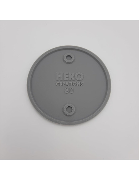 Bases Plásticas Grises para Miniaturas HERO 4x80 mm