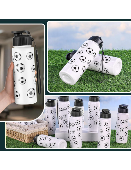 Set de 16 Botellas de Agua Reutilizables Olgaa 20 oz Fútbol