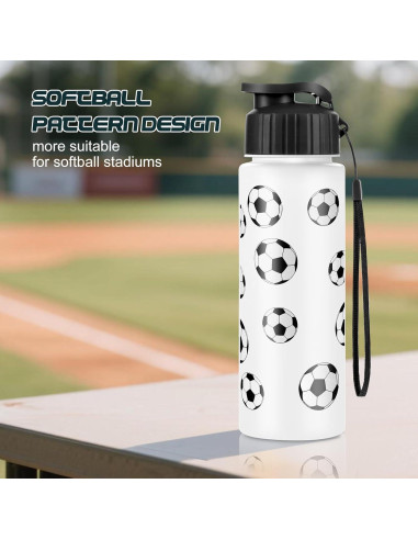 Set de 16 Botellas de Agua Reutilizables Olgaa 20 oz Fútbol