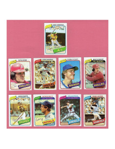 Conjunto Completo de Béisbol Topps 1980 - 726 Tarjetas EXMT