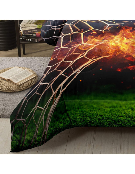 Conjunto de Edredón Bodhi Fútbol 4008 Twin Microfibra