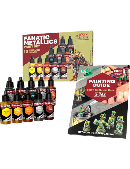 Set de Pinturas Metálicas The Army Painter Warpaints 10 x 18 ml