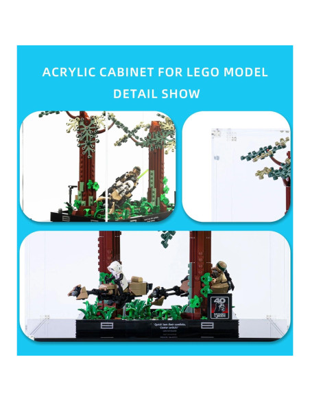 Caja de Exhibición Acrílica iCUANUTY para Lego Star Wars 75353