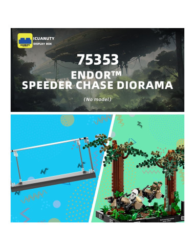 Caja de Exhibición Acrílica iCUANUTY para Lego Star Wars 75353