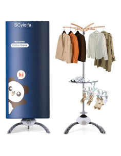 Secadora de Ropa Portátil SCyiqifa 30 kg Plegable Azul