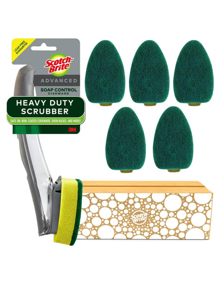 Kit Varita de Lavado Scotch-Brite con 5 Almohadillas Repuesto