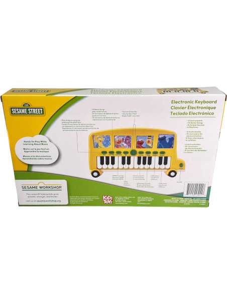Teclado Electrónico Infantil Kidz Toyz - Piano Plaza Sésamo