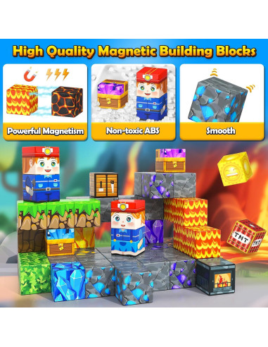 Bloques Magnéticos Soyee para Viajes - Juguetes Educativos STEM