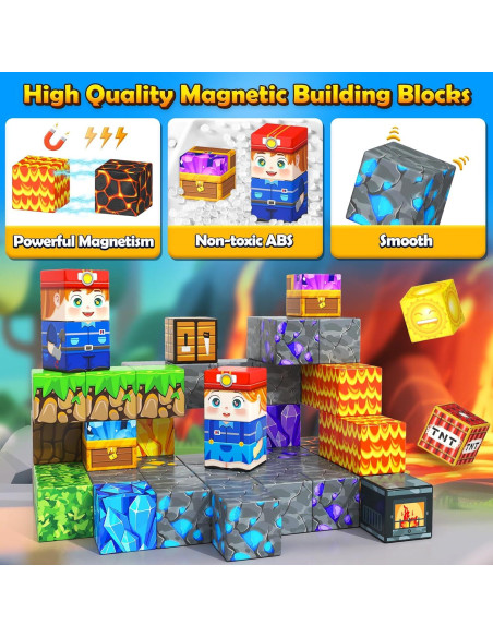 Bloques Magnéticos Soyee para Viajes - Juguetes Educativos STEM