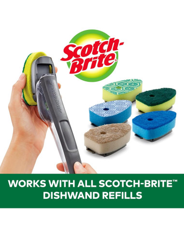 Kit Varita de Lavado Scotch-Brite con 5 Almohadillas Repuesto