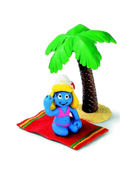 Figurita Coleccionable Smurfette en Bikini 7.62 cm