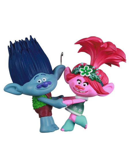 Adorno Navideño Hallmark 2021 Poppy y Branch Trolls