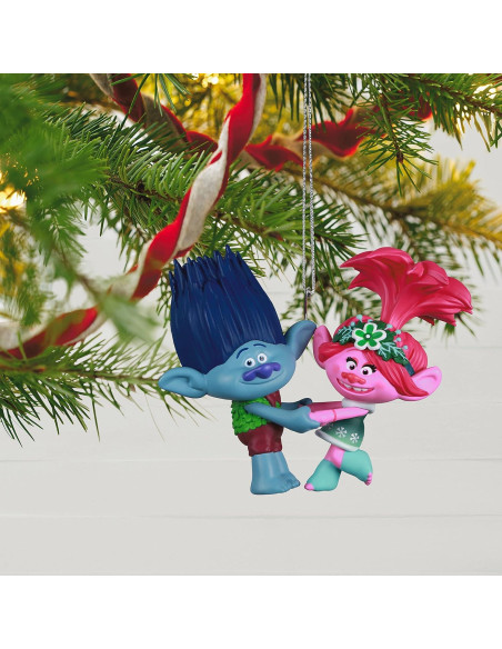 Adorno Navideño Hallmark 2021 Poppy y Branch Trolls