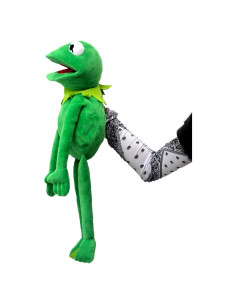 Títere de Rana Kermit de Peluche 61 cm con 50 Pegatinas