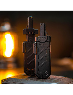 Deslizador de espada KDEDC EDC antiestrés negro mate 10 cm 2