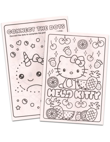 Set de Libros para Colorear Hello Kitty - 4 Libros + Stickers