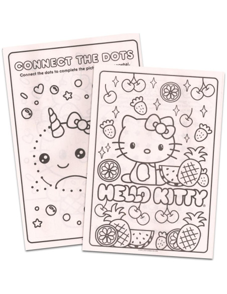 Set de Libros para Colorear Hello Kitty - 4 Libros + Stickers