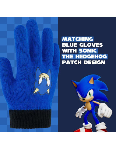 Conjunto Gorro y Guantes Sonic The Hedgehog Concept One