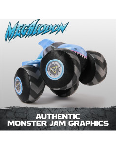 Camión de Peluche Monster Jam Megalodon 7 Pulgadas con Sonido 2