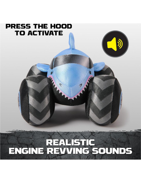Camión de Peluche Monster Jam Megalodon 7 Pulgadas con Sonido