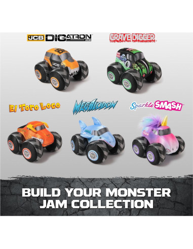 Camión de Peluche Monster Jam Megalodon 7 Pulgadas con Sonido