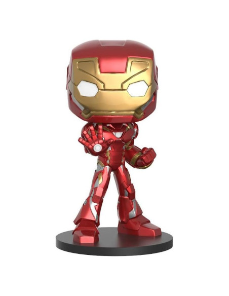 Figura Funko Wobbler Iron Man Capitán América Civil 13.97 cm
