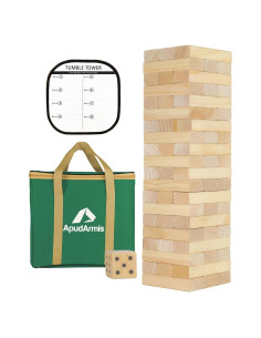 Juego de Torre de Caída Gigante ApudArmis 60 Piezas Madera