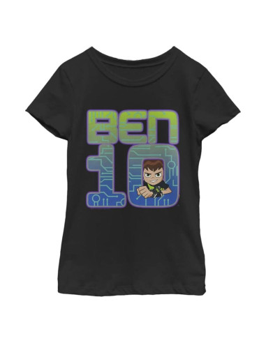 Camiseta Ben 10 para Niños Manga Corta - Negro - Pequeño