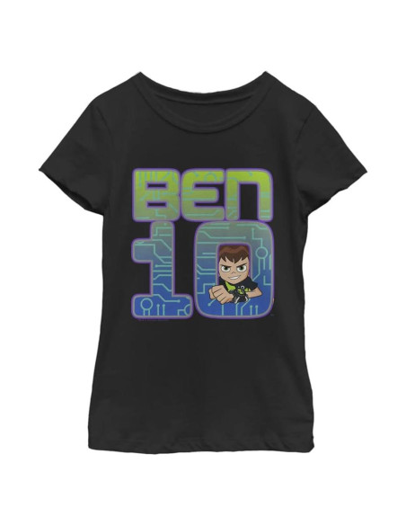 Camiseta Ben 10 para Niños Manga Corta - Negro - Pequeño