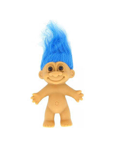 Muñeca Troll Retro Genérica Cabello Azul Claro 12.7 cm