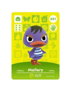 Tarjeta Amiibo Mallary Nintendo Animal Crossing 321