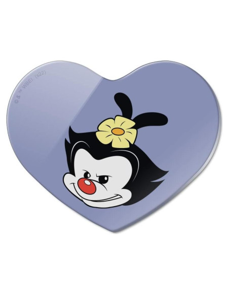 Imán de Nevera Acrílico Corazón Animaniacs 6.4x5.1cm