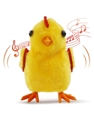 Juguete de Pollo Caminante OARRIDOM - Peluche Gorjeante 17x15 cm