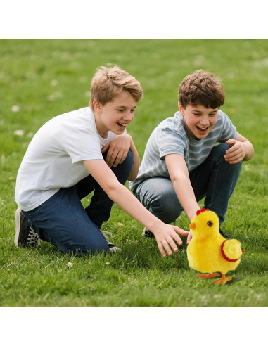 Juguete de Pollo Caminante OARRIDOM - Peluche Gorjeante 17x15 cm