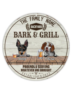 Cartel de Metal Personalizado Perro Toy Fox Terrier 30.48cm