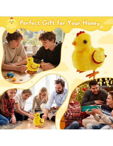 Juguete de Pollo Caminante OARRIDOM - Peluche Gorjeante 17x15 cm