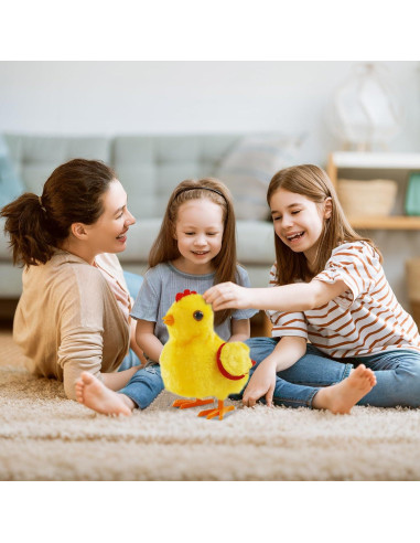 Juguete de Pollo Caminante OARRIDOM - Peluche Gorjeante 17x15 cm