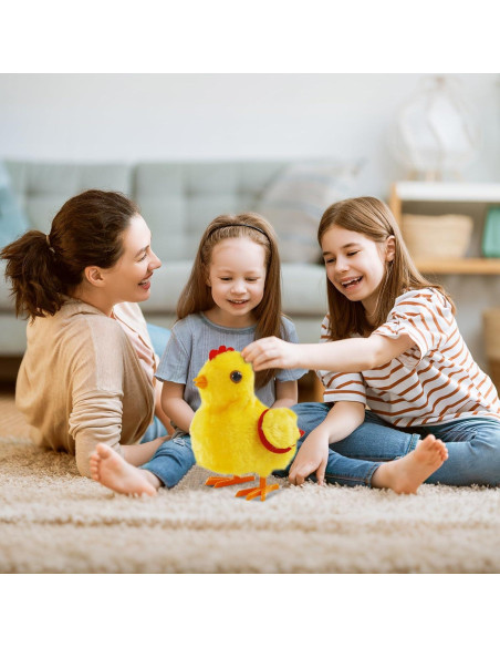 Juguete de Pollo Caminante OARRIDOM - Peluche Gorjeante 17x15 cm