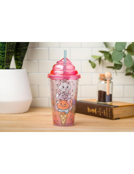 Taza Fría Disney Los Aristogatos Silver Buffalo 473 ml