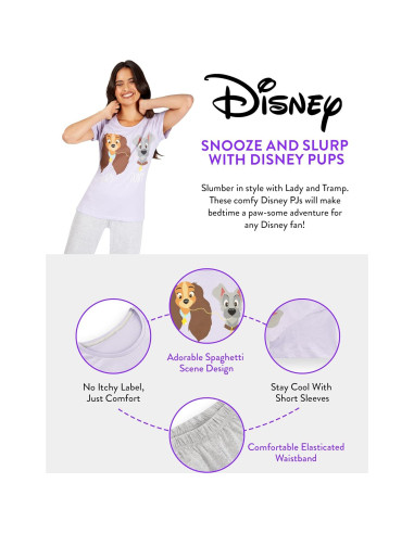 Pijamas para Mujeres Disney La Dama y el Vagabundo Algodón