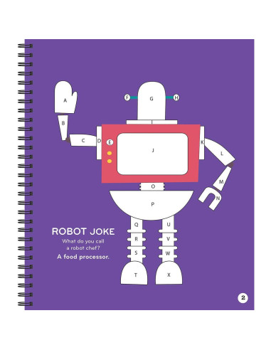 Brain Games - Sticker by Letter: Robots (Sticker Puzzles - Kids Activity Book)