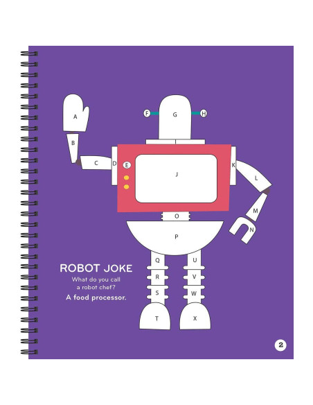 Brain Games - Sticker by Letter: Robots (Sticker Puzzles - Kids Activity Book)
