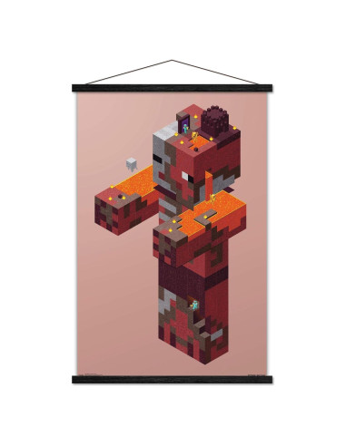 Póster enmarcado Trends International Minecraft Pigman 56.5x86.4cm